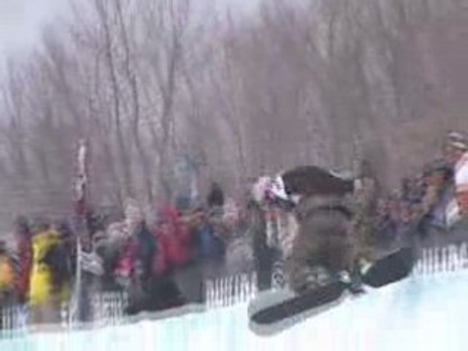 Kazuhiro Kokubo Half Pipe Snowboarding Wipeout Stratton VT