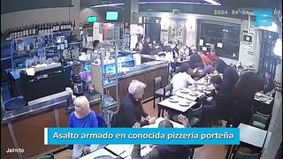 Asalto armado en conocida pizzería porteña
