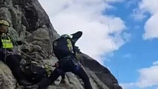 Así rescataron a un escalador en el pico El Torozo en Ávila