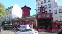 Paris’ World-Famous Cabaret Club Moulin Rouge Loses Its Windmill Sails Overnight
