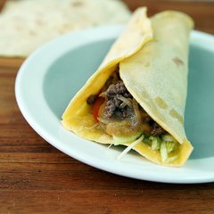 Fajitas à la viande hachée carré