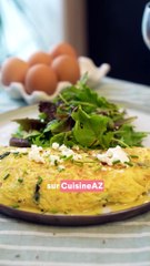 Omelette féta épinards