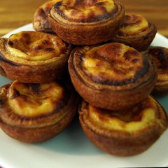 Pastéis de nata (petits flans portugais) carré
