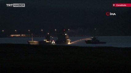 Çanakkale Boğazı'nda kuru yük gemisinde yangın