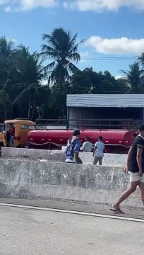 Veículo pega fogo após colidir em mureta na BR 101, em Teotônio Vilela