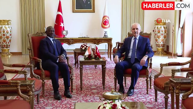 TBMM Başkanı Kurtulmuş, Fildişi Sahili Meclis Başkanı Bictogo ile görüştü