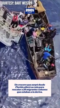Rescatan a 28 migrantes cubanos que estaban varados en altamar