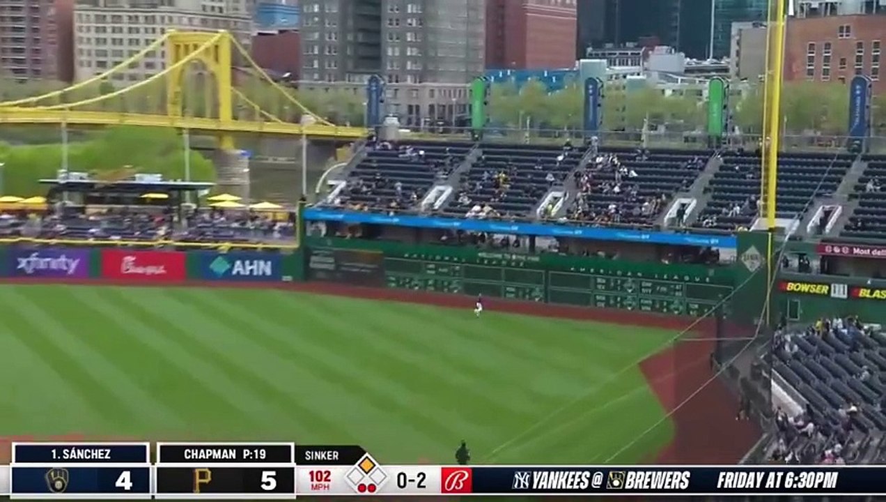 ¡Gary Sánchez se la botó a Aroldis Chapman!