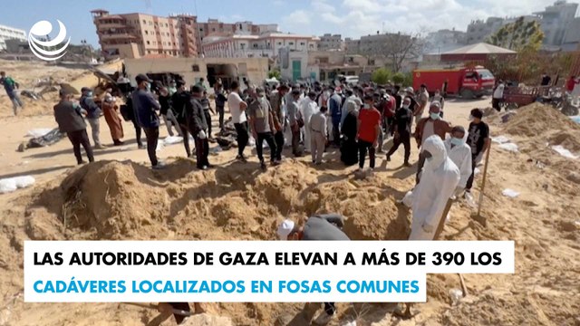 Las autoridades de Gaza elevan a más de 390 los cadáveres localizados en fosas comunes