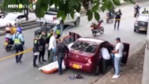 Hallan cadáver amordazado dentro de vehículo en avenida Regional, cerca de estación Tricentenario