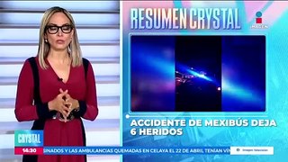 Accidente de Mexibús deja a seis personas heridas