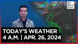 Today's Weather, 4 A.M. | Apr. 26, 2024