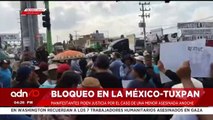 ¡última Hora! Bloqueo en la México-Tuxpan manifestantes  piden justicia