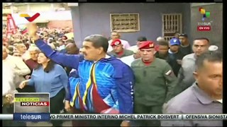 Pueblo de Caracas manifiesta apoyo al Presidente Nicolás Maduro
