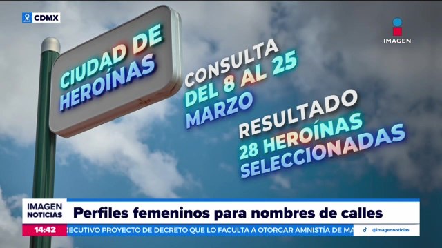 “Ciudad de Heroínas” busca cambiar la nomenclatura de calles por nombres de mujeres