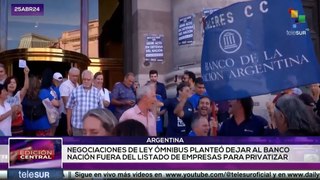 Oficialismo consigue dictamen sobre la Ley Ómnibus en Argentina
