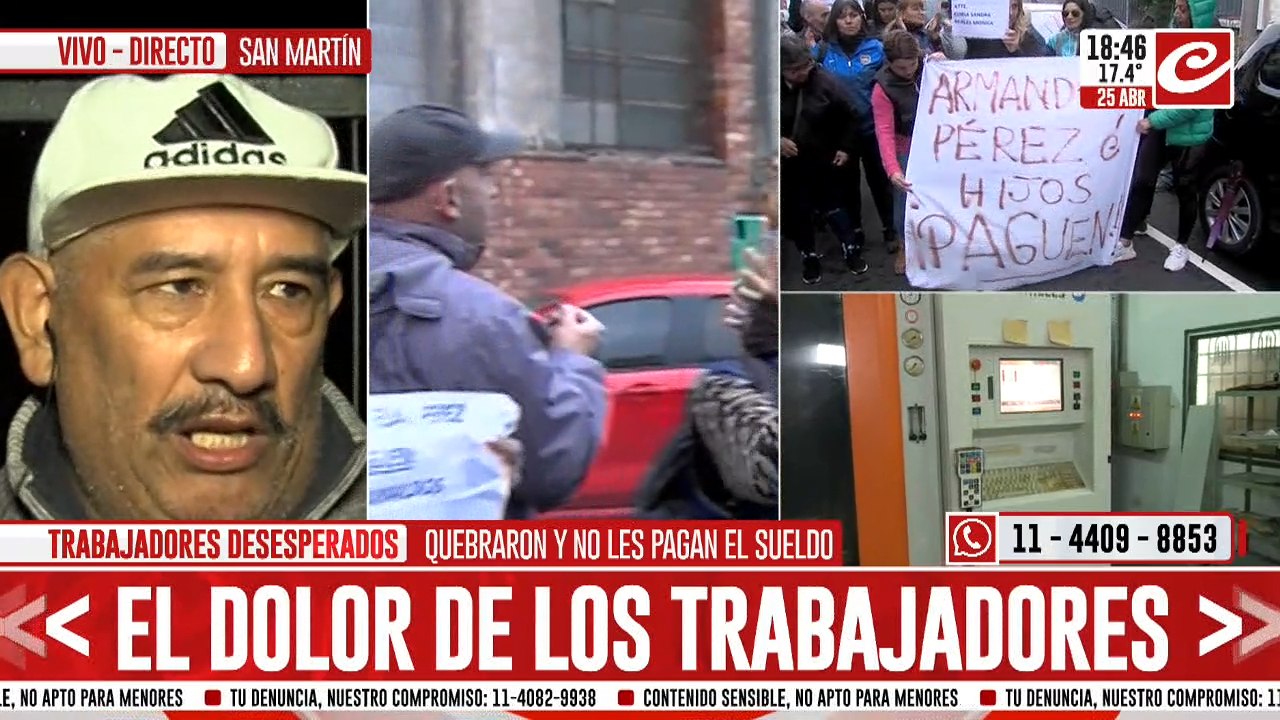 Trabajadores despedidos reclaman respuestas: el dolor de los damnificados