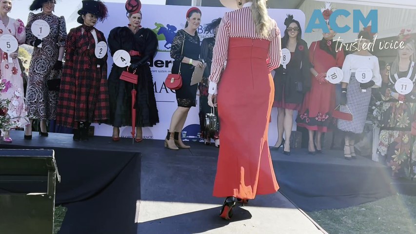 WATCH: 2024 Anzac Day Soldier's Saddle Fashions on the Field - Best Dressed Lady competitors.