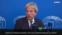 Gentiloni: "Per l'Italia politiche prudenti ma spinta sugli investimenti"