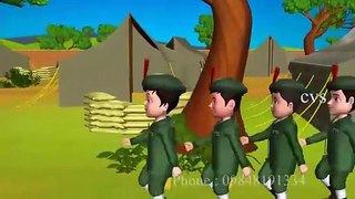 Five Little Soldiers - English Nursery Rhyme for Kids & Children with Lyrics