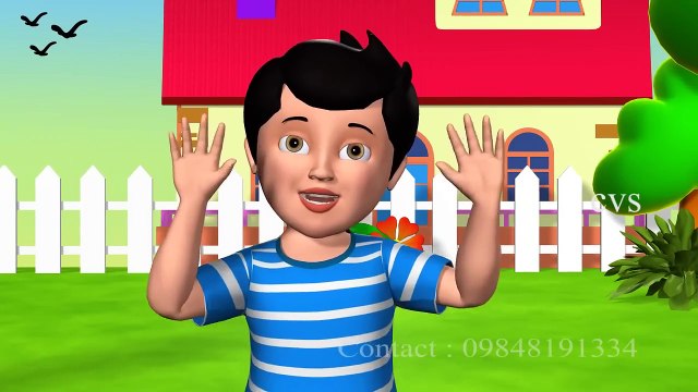 Ten little fingers ten little toes - English Nursery Rhyme for Kids & Children with Lyrics