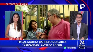 Marita Barreto asegura que allanamiento a Juan Carlos Tafur no es una venganza