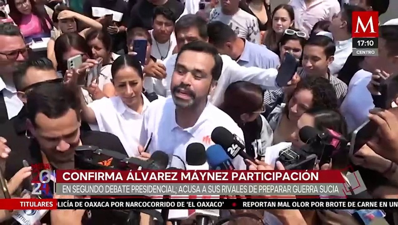 Jorge Álvarez Máynez afirma su asistencia para el segundo debate presidencial