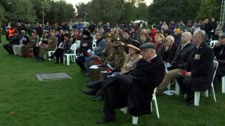 Anzac Day veterans’ march debuts the Australian War memorial’s new parade ground
