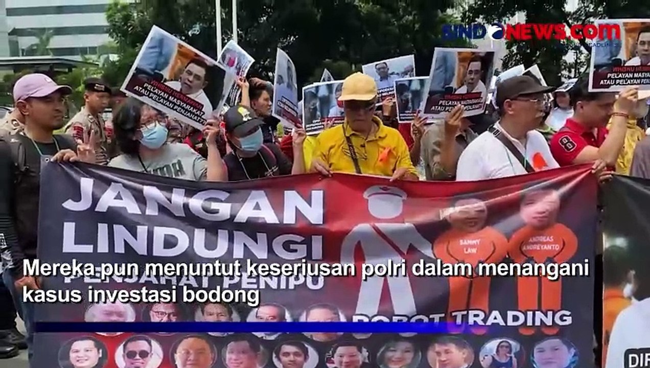 Tuntut Pengembalian Aset, Korban Investasi Bodong Gelar Aksi di Mabes Polri