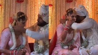 Arti Singh Wedding: Arti ने Pink Saree पहनकर किए Marriage Rituals,Mangalsutra पहनते Emotional Video