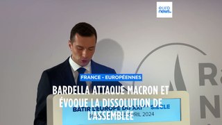 Bardella s'attaque à l'Europe après le discours de Macron à la Sorbonne