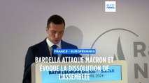 Bardella s'attaque à l'Europe après le discours de Macron à la Sorbonne