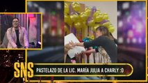 Charly explica como fue el pastelazo de la Lic María Julia