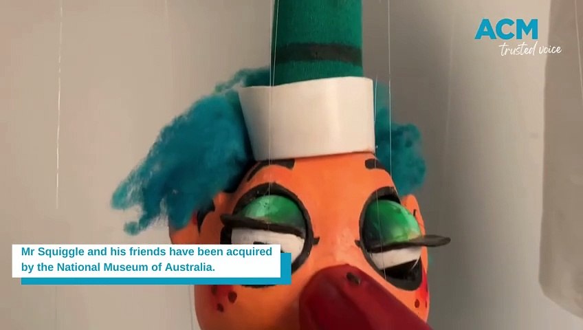 Beloved children's TV character Mr Squiggle has been acquired by the National Museum of Australia.