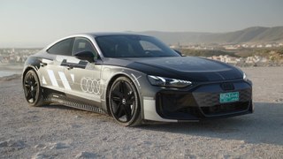 The new Audi e-tron GT prototype black camouflage wrap Design Preview