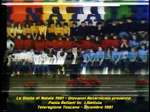 Le Stelle di Natale 1981. Paola Belloni in Libellula di Gino Mori .Teleregione Toscana - Dic. 1981
