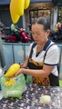 Must Eat! Thai Mango Sticky Rice - Fruit Cutting Skills #shortsvideo