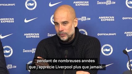 Man. City - Guardiola : "J'apprécie Liverpool plus que jamais"