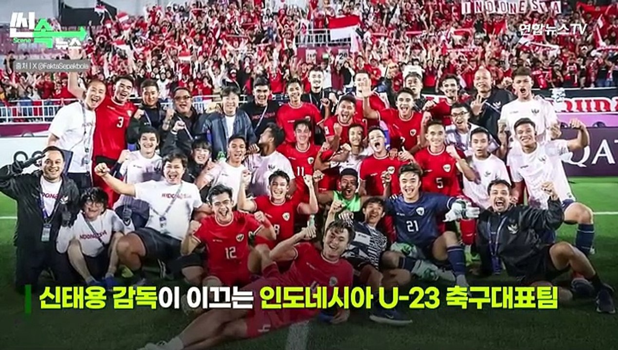 [씬속뉴스]인니 축제 분위기 "신태용을 대통령으로"…정몽규-신태용 가상 대화 등장