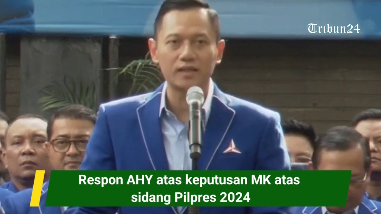 Respon AHY atas keputusan MK setelah purna sidang Pilpres 2024