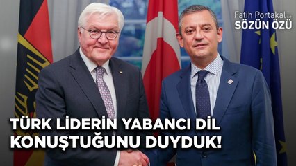 UZUN BİR ARADAN SONRA TÜRK LİDERİN YABANCI DİL KONUŞTUĞUNU DUYDUK! ÖZGÜR ÖZEL