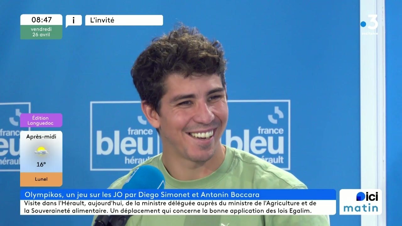 Diego Simonet, handballeur montpellierain et créateur de jeux de société