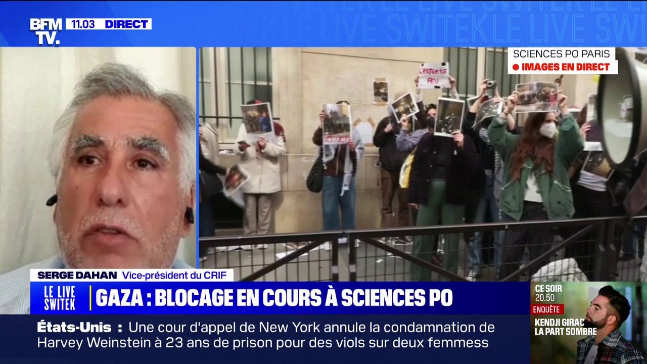 Blocage à Sciences Po Paris: le vice-président du Crif dénonce "une manipulation politique"