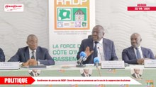 Conférence de presse du RHDP : Cissé Bacongo se prononce sur le cas de la suppression du plateau