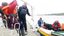 Rutland Sailability receives hoist from Rotary clubs - using the hoist 1