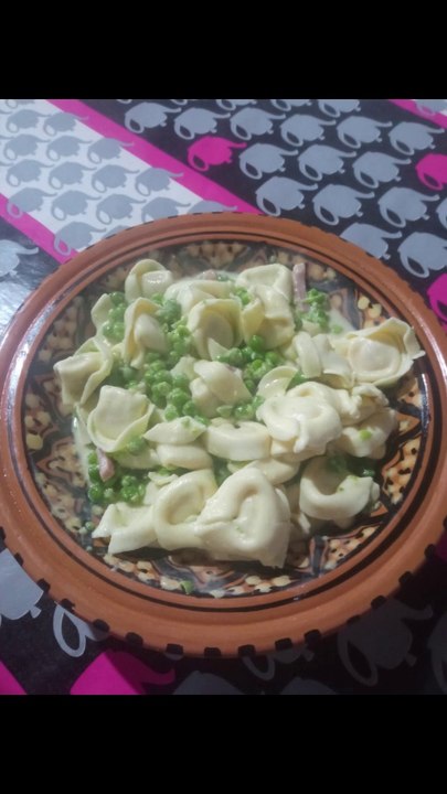 Tortellini, petits pois et crème de parmesan #R.S.R. (N°30)