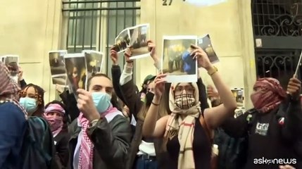 Download Video: Anche a Sciences Po a Parigi continuano le proteste filopalestinesi