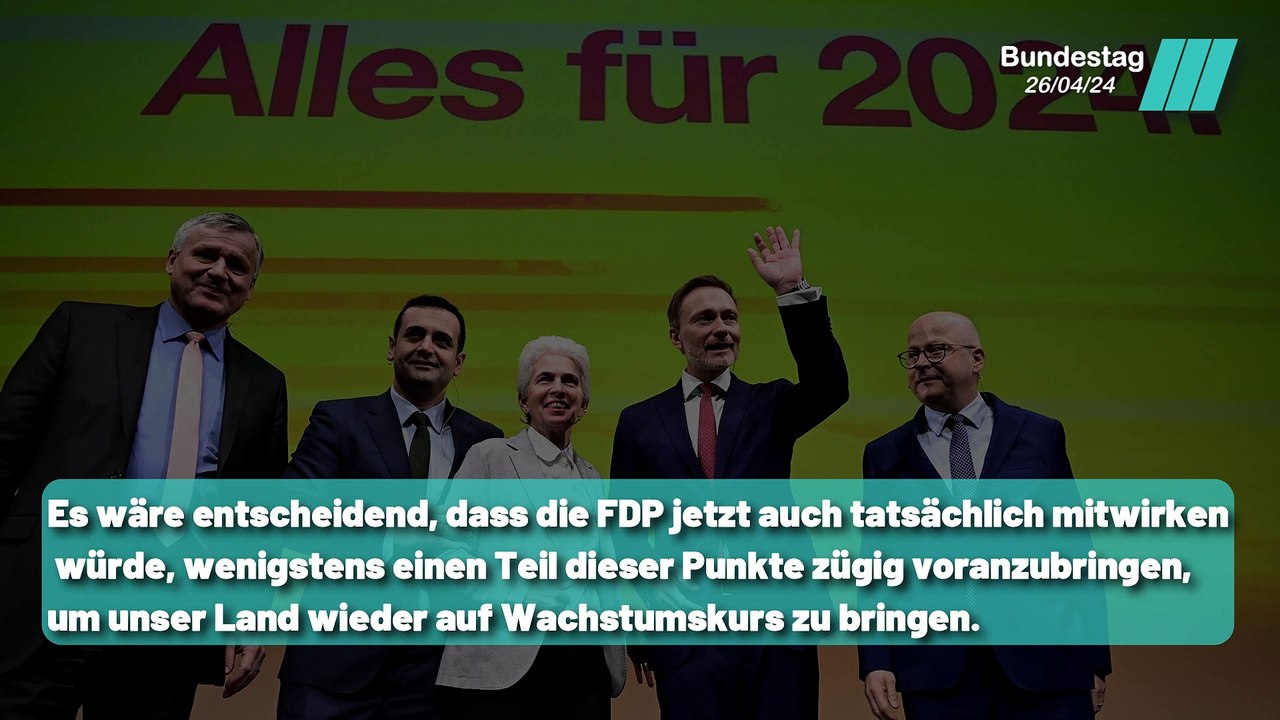 Entscheidende Stunde für die FDP: Wird sie unser Land voranbringen ?
