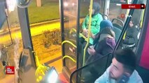 Sivas'ta otobüs şoförü halkın yardımına koşuyor