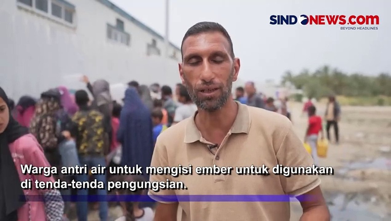 Cuaca Panas dan Kekurangan Air, Pengungsi Gaza Kepanasan dan Dehidrasi